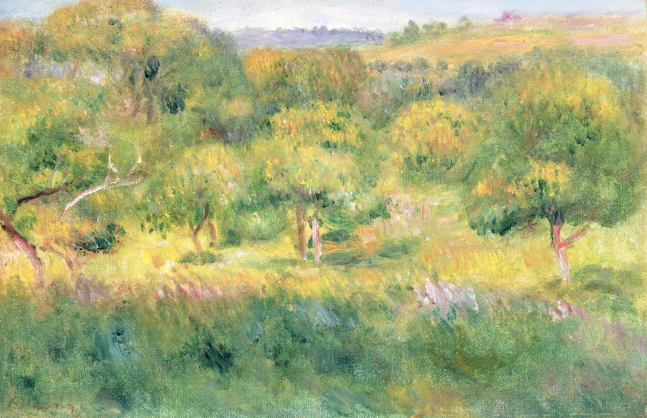 Am Rand eines Waldes in der Bretagne, 1893 von Pierre Auguste Renoir