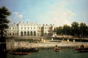 Altes Somerset House von der Themse, London