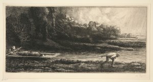 Landschaft im Boot