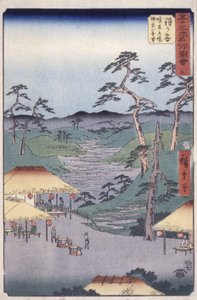 Station 5, Hodogaya von Ando or Utagawa Hiroshige