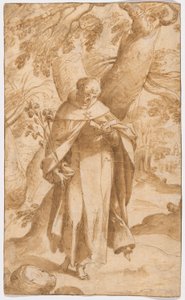 Der heilige Dominikus liest von Bartholomaeus Spranger