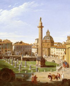 Ansicht des Trajansforums, Rom, 1821