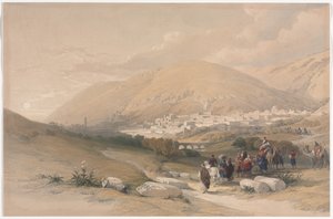 Nablus Antikes Sichem, 1839