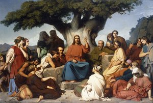 Predigt Jesu Christi auf dem Berg von Edouard Louis Dubufe