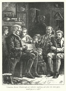 Illustration für Der Pfarrer von Wakefield (Gravur)