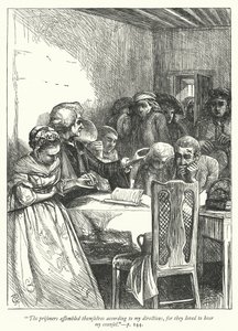 Illustration für Der Pfarrer von Wakefield (Gravur)