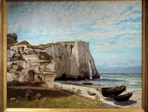 Die Klippen von Etretat nach dem Sturm