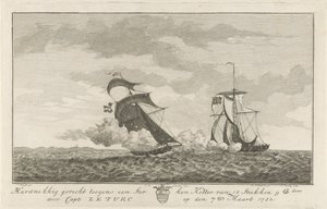 Kampf gegen einen starken Kutter, 1782