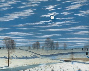 Winterszene im Mondlicht, 1869