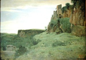 Civita Castellana, ca. 1826-27 von Jean Baptiste Camille Corot