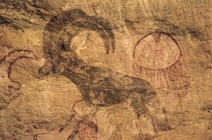 Mufflon, Höhlenmalerei, Tassili n