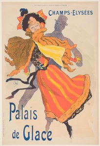 Plakat zur Werbung für den Palais de Glace, Champs Elysees von Jules Cheret
