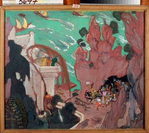 Vorhangdekoration für das Ballett "Scheherazade" von Nikolai Rimski-Korsakow