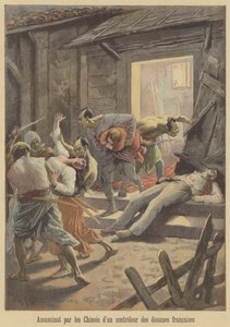 Mord an einem französischen Zollbeamten durch die Chinesen von after Frederic Theodore Lix