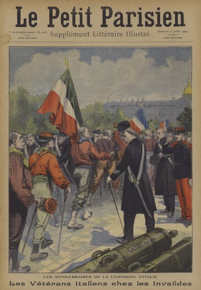 Der Jahrestag des italienischen Feldzugs: Italienische Veteranen besuchen Les Invalides in Paris von Carrey