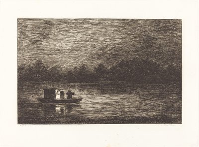 Nachtfahrt, 2. Platte (Voyage de nuit) von Charles Francois Daubigny