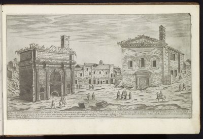 Bogen des Septimius Severus in Rom von Etienne Duperac