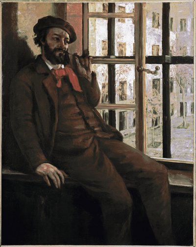 Selbstporträt im Gefängnis von Sainte-Pelagie (Der Künstler wurde wegen Teilnahme an der Kommune inhaftiert) von Gustave Courbet
