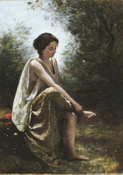 Verwundete Eurydike, 1868-70 von Jean Baptiste Camille Corot