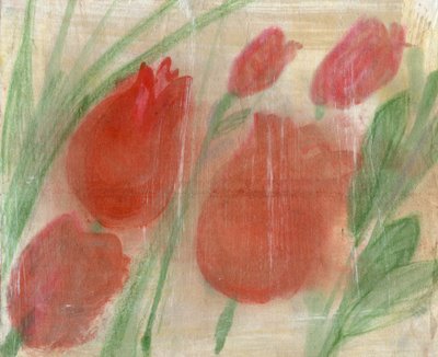 Rote Tulpen, 2020 von Marina Falco